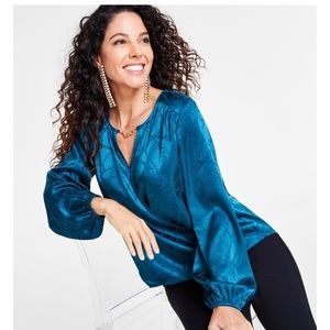 Satin surplus blouse brand new